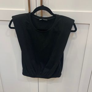 Zara shoulder pads top